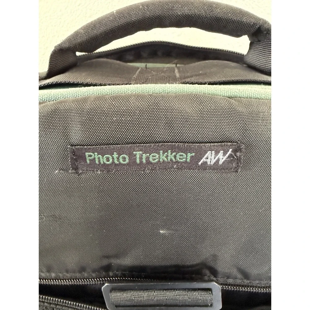 Lowepro AW Pro Photo Trekker Camera Backpack Black Green Large Padded Bag